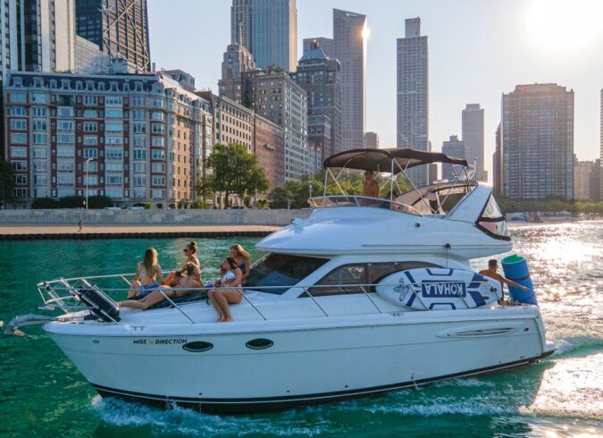 Multi Level Luxury Yacht Rental in Chicago - Water toys are included!